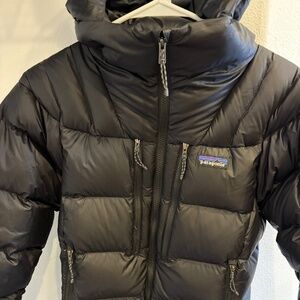 Patagonia Fitz Roy Down Hoodie, Women's, XS, black